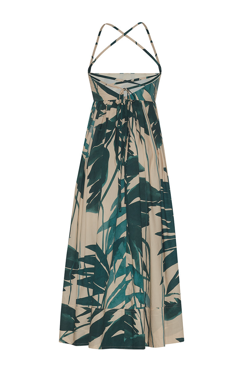 Leo Dress | Palm Oasis Turtledove