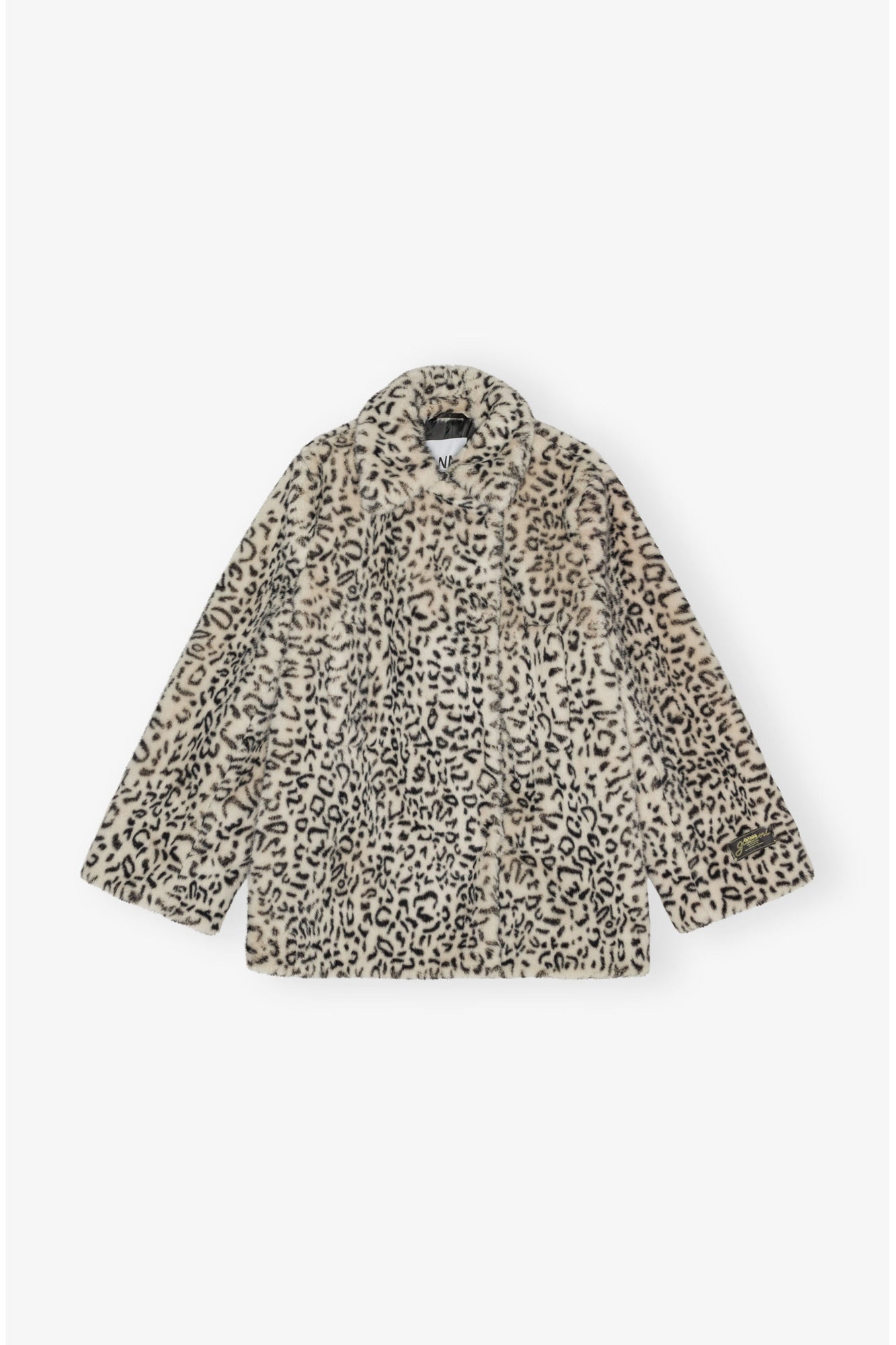 Leopard Faux Fur Jacket | Almond Milk