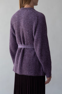 Lesse Cardigan | Aubergine