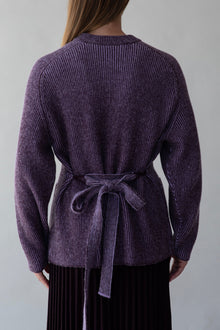 Lesse Cardigan | Aubergine