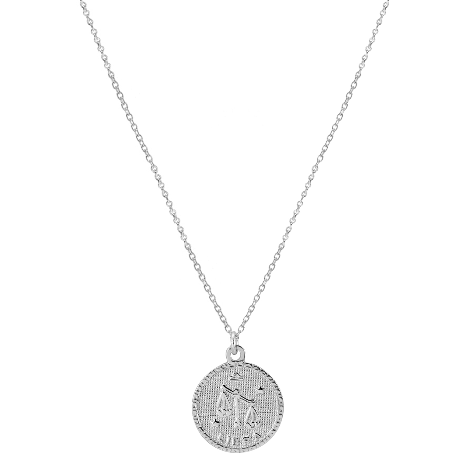 The Zodiac Medal Necklace | Gold Vermeil & Sterling Silver