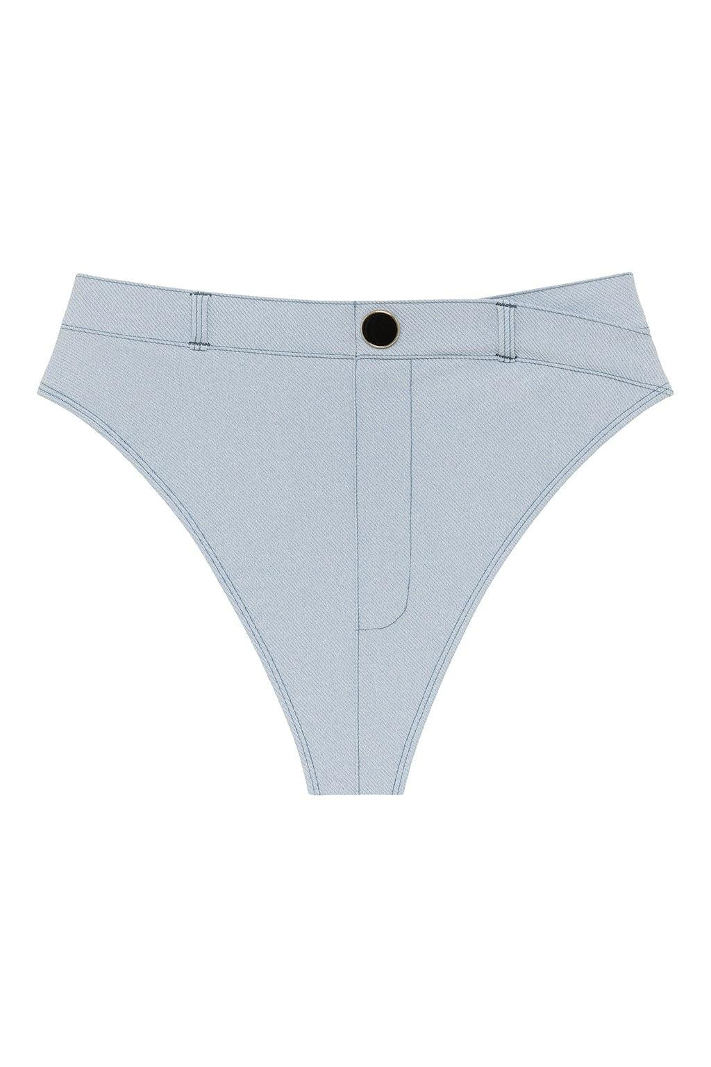 Paula Variation Bikini Bottom | Light Denim