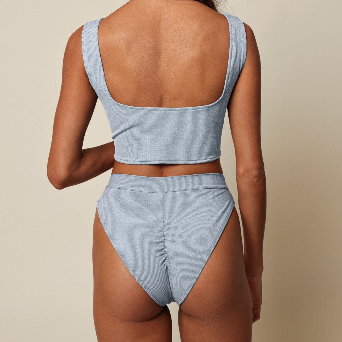 Women | Shortie Bikini Bottom | Light Denim