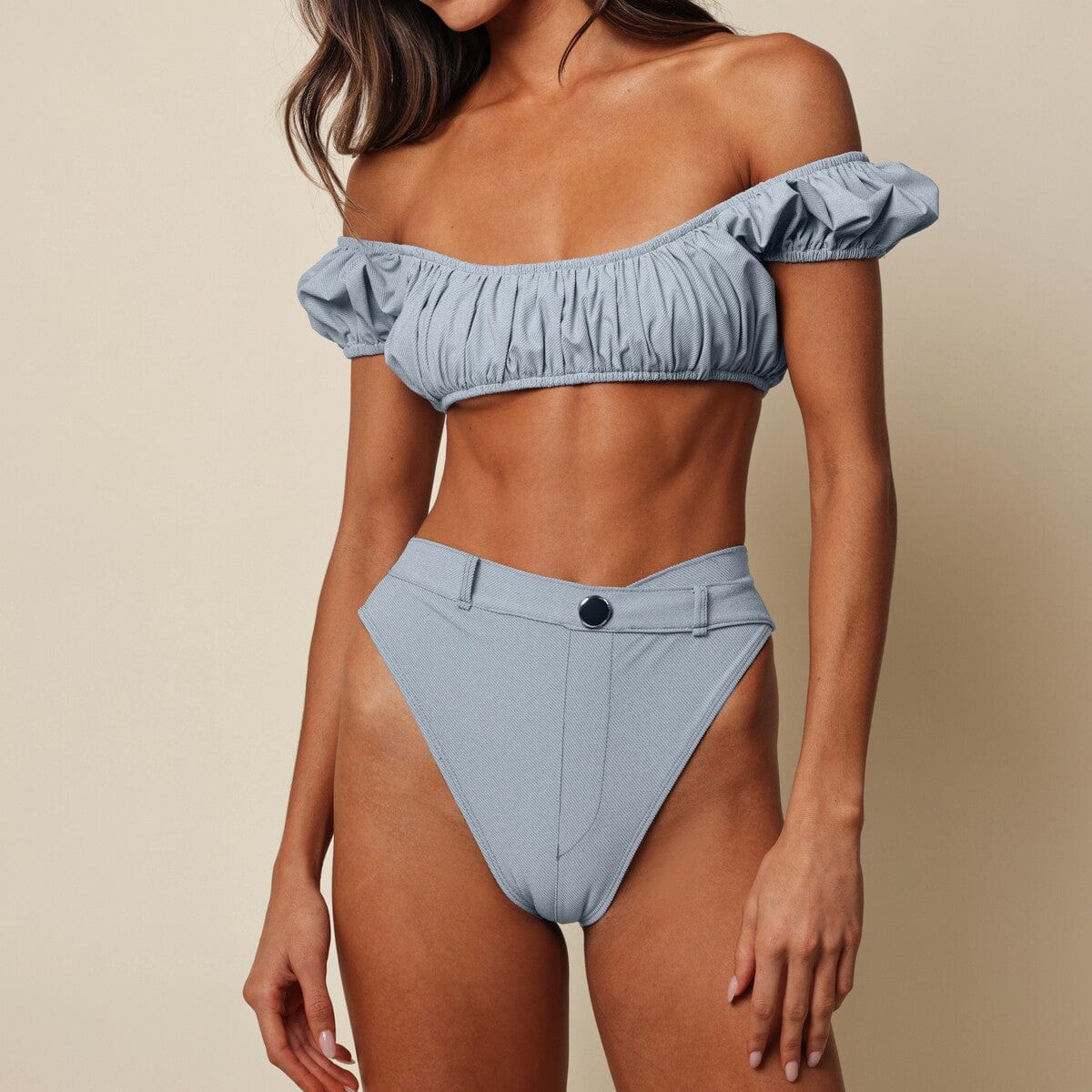 Women | Shortie Bikini Bottom | Light Denim