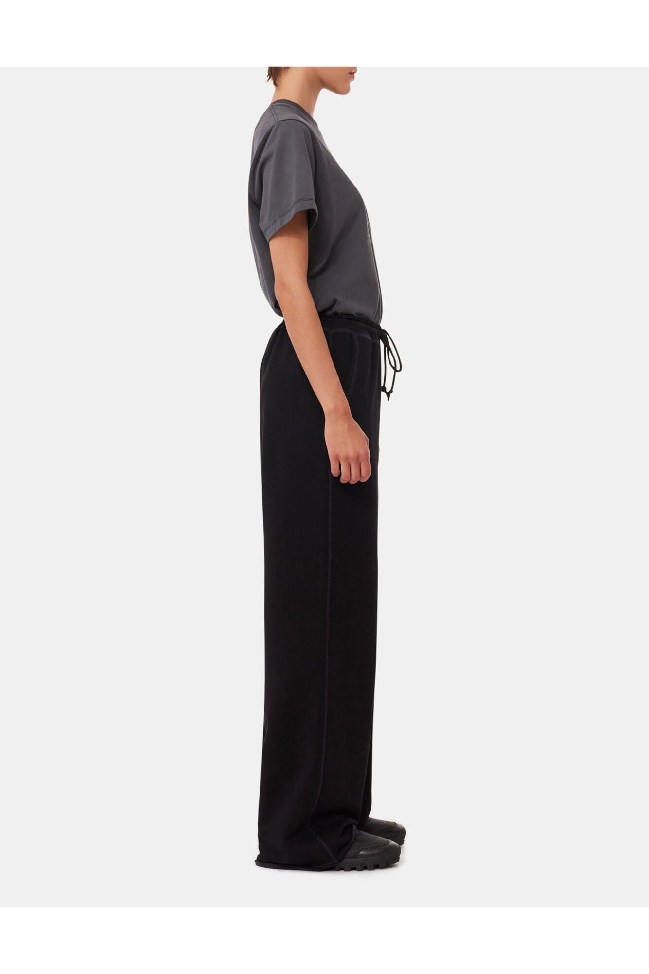 Light Isoli Wide Leg Trousers | Black