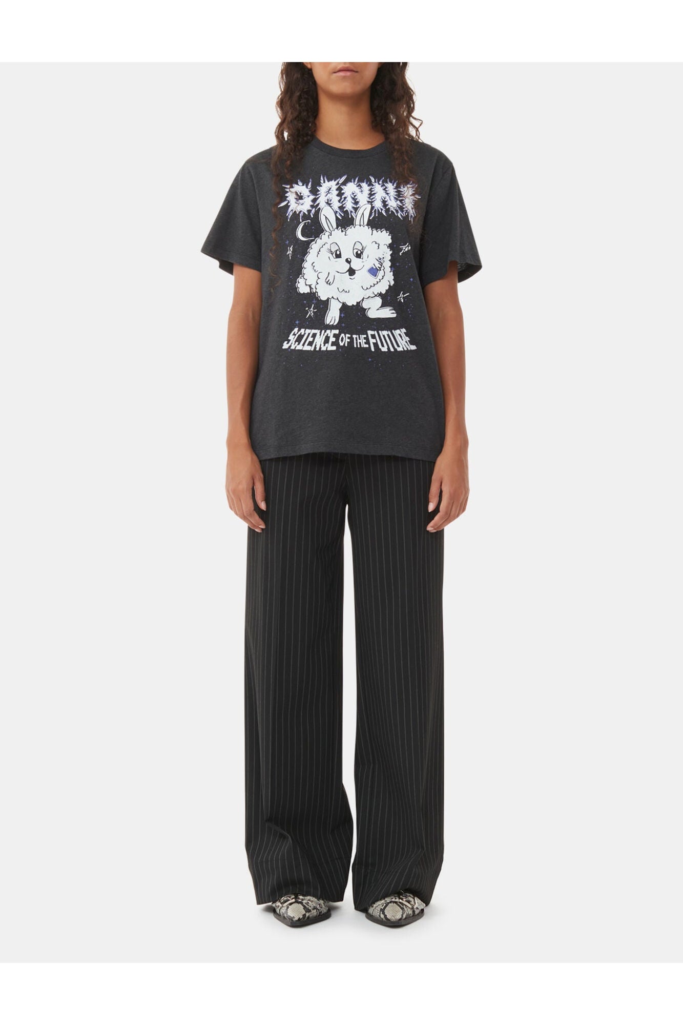Light Purple Bunny Relaxed T Shirt | Phantom