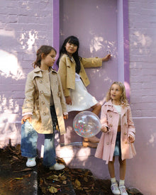 Kids | Miss Sunshine Trench Coat | Blush Pink