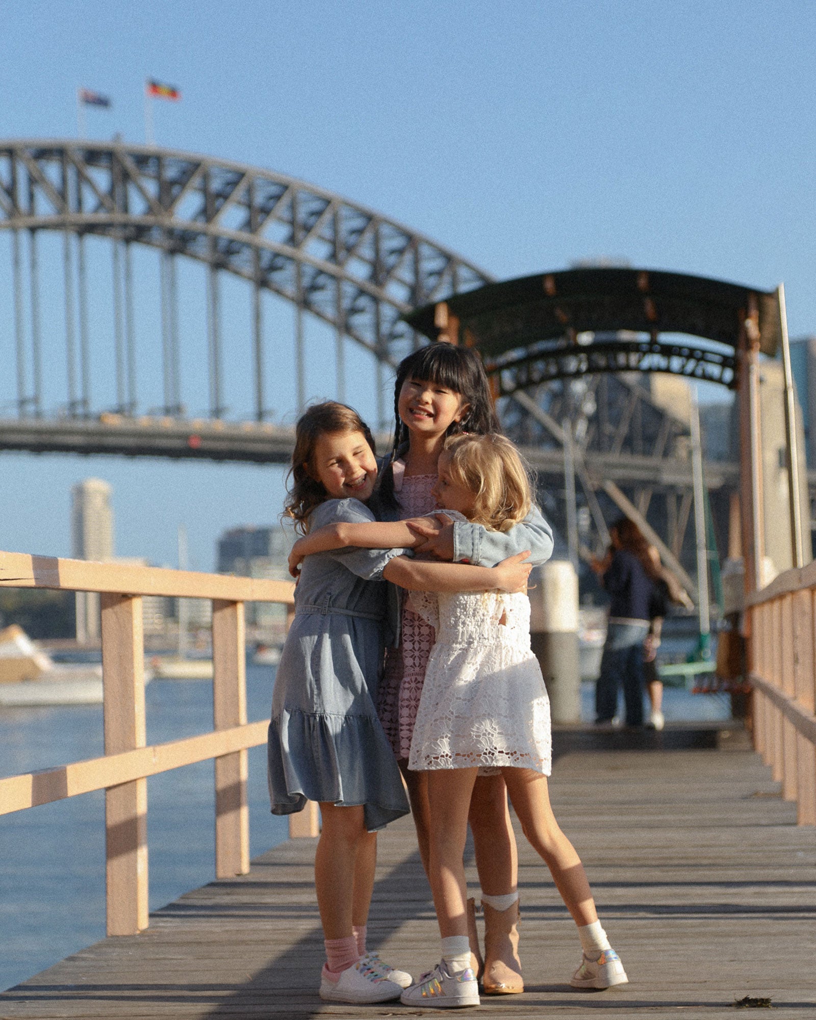 Kids | Love Story Crossover Back Lace Dress | White