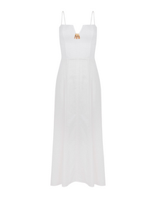 Lilith Detail Long Dress | Off White