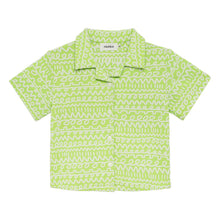 Boys | Mini Button Down Shirt | Lime Icing