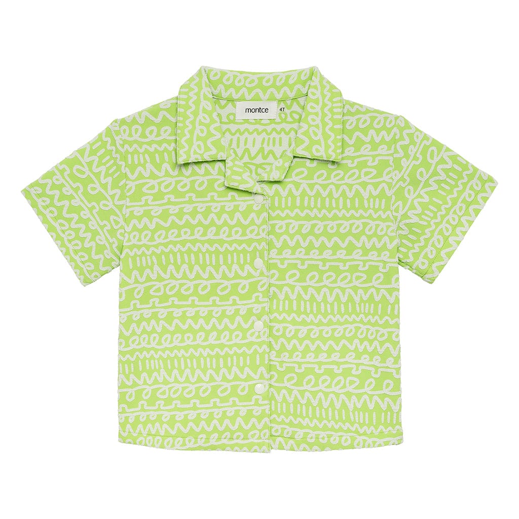 Mini Button Down Shirt | Lime Icing