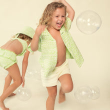 Boys | Mini Button Down Shirt | Lime Icing