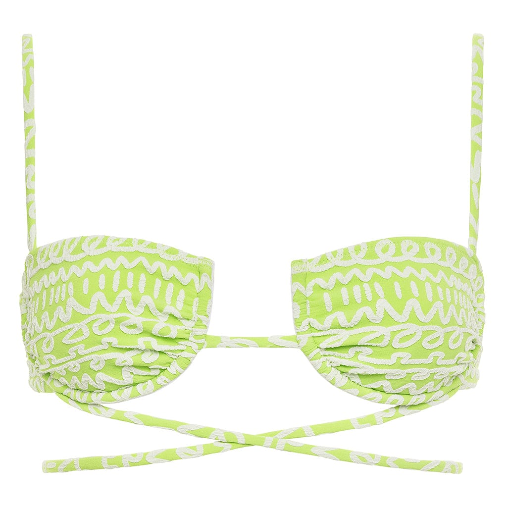 Simone Bikini Top | Lime Icing