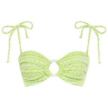 Women | Tori Ties Bandeau Bikini Top | Lime Icing