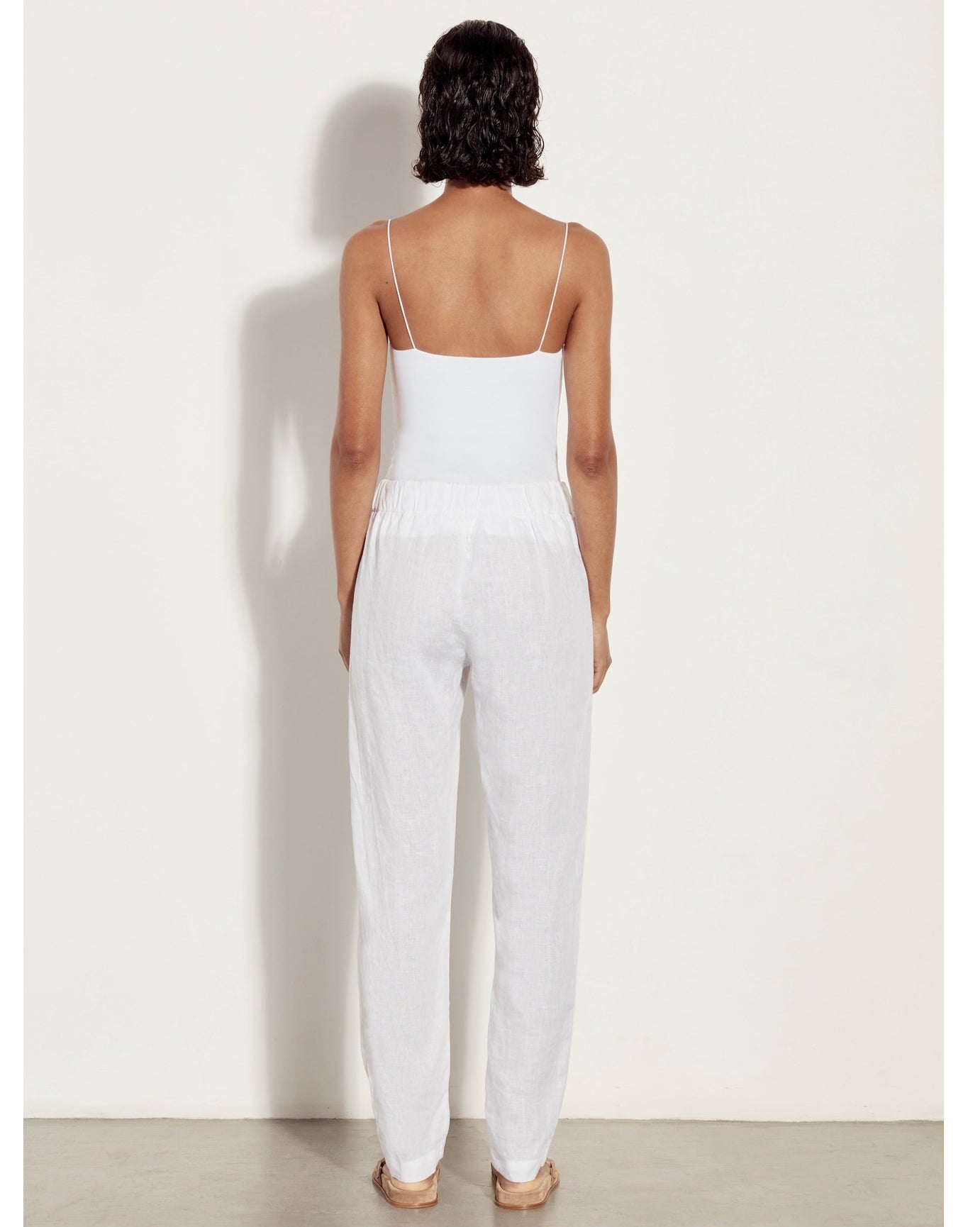 Linen Easy Pant | White