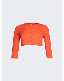 Lisa Marie Fernandez | Women | Swim Cardigan | Tomato Crepe