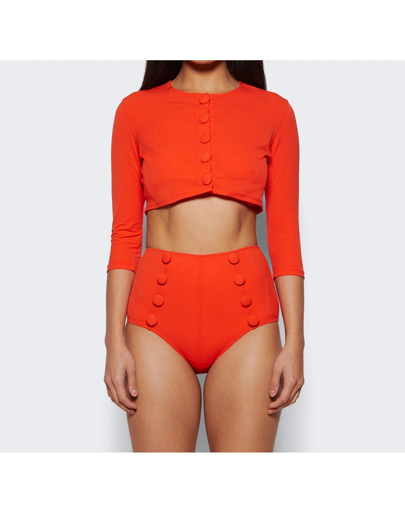 Lisa Marie Fernandez | Women | Swim Cardigan | Tomato Crepe