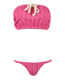 Lisa Marie Fernandez | Women | Victor Drawstring Bikini Fuchsia | Fuchsia