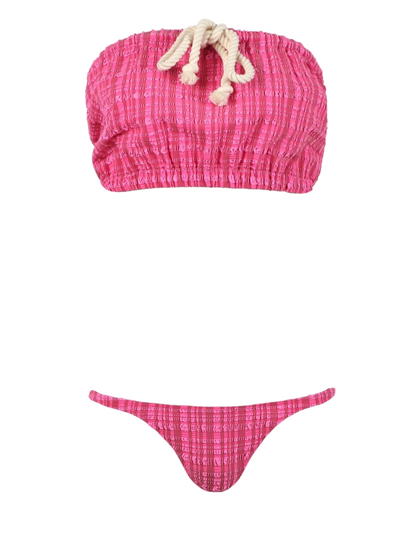 Lisa Marie Fernandez | Women | Victor Drawstring Bikini Fuchsia | Fuchsia