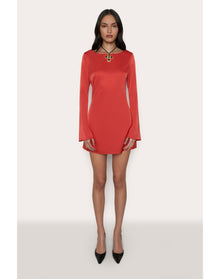 Lleo Satin Mini Dress | Poppy