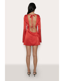 Lleo Satin Mini Dress | Poppy