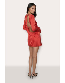 Lleo Satin Mini Dress | Poppy