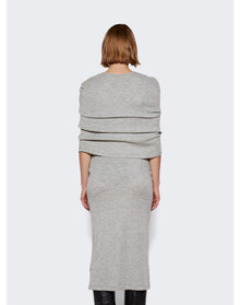 Loewe | Women | Cashmere Cape Tube Dress | Pale Grey
