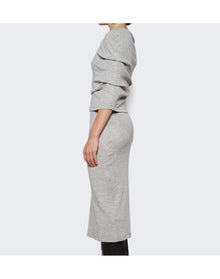 Loewe | Women | Cashmere Cape Tube Dress | Pale Grey