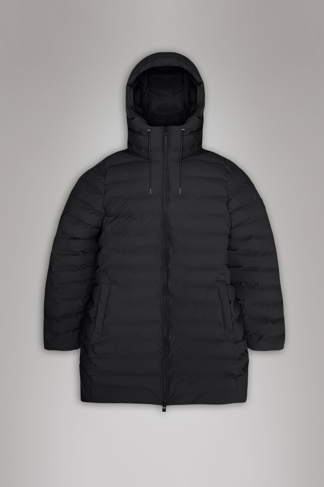 Lohja Long Puffer Curve Jacket | Black