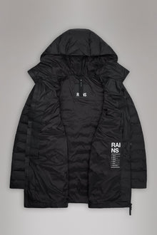 Lohja Long Puffer Jacket | Black