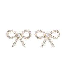 London Bow Earrings | Gold
