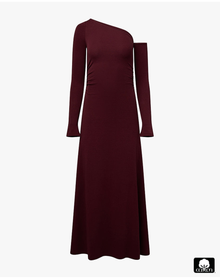 Long Sleeve Off Shoulder Dress | Eggplant