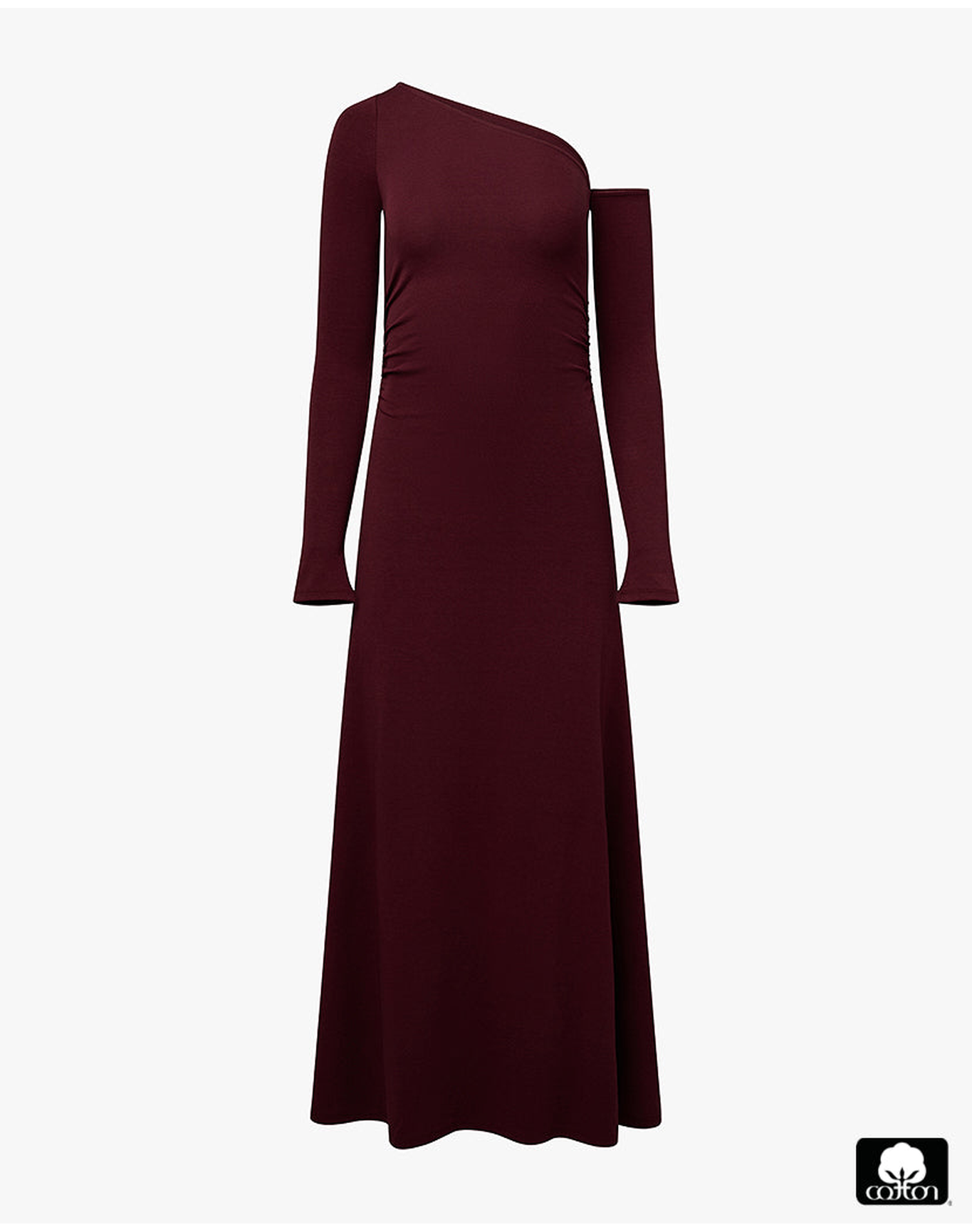 Long Sleeve Off Shoulder Dress | Eggplant