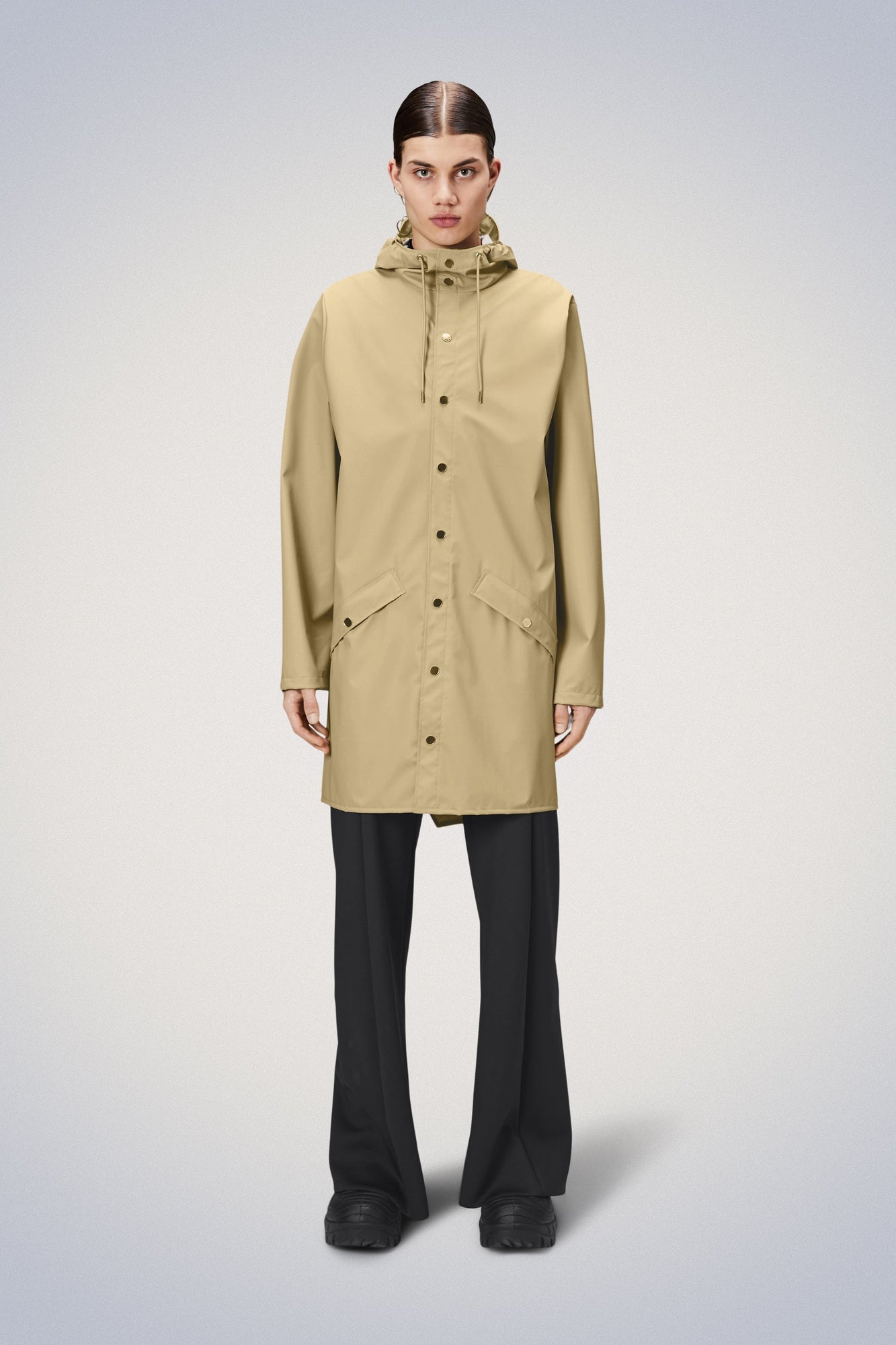 Rains Long Jacket Jackets 24 Sand