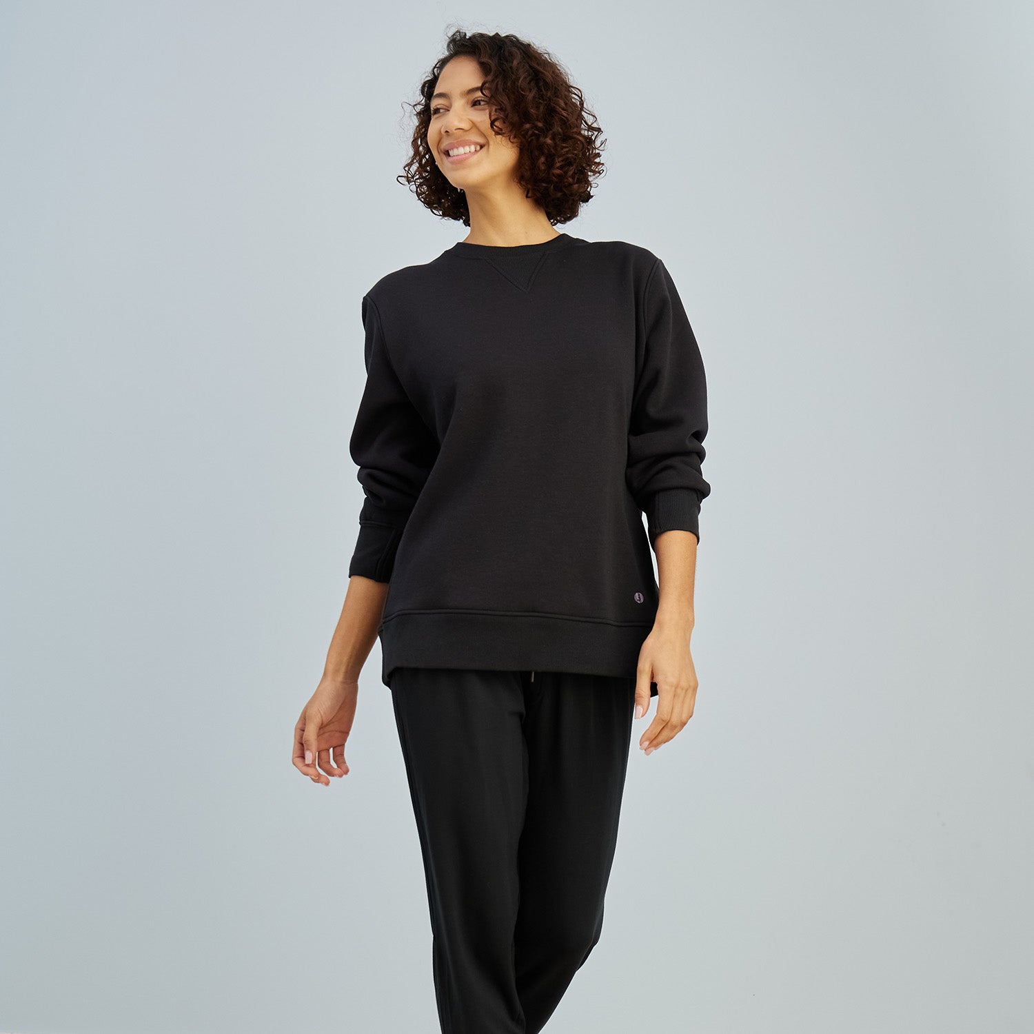 Modal French Terry Lounge Pants | Black