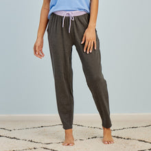 Breathable Modal French Terry Sweatpants | Gray/Lavender