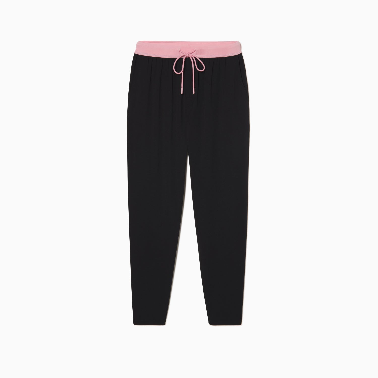 Modal French Terry Lounge Pants | Black/Flamingo