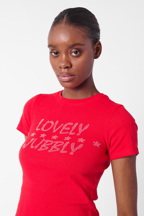 Womens | Lovely Jubbly Tee | Red