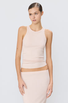 HIGH NECK FITTED TANK - ETERNE
