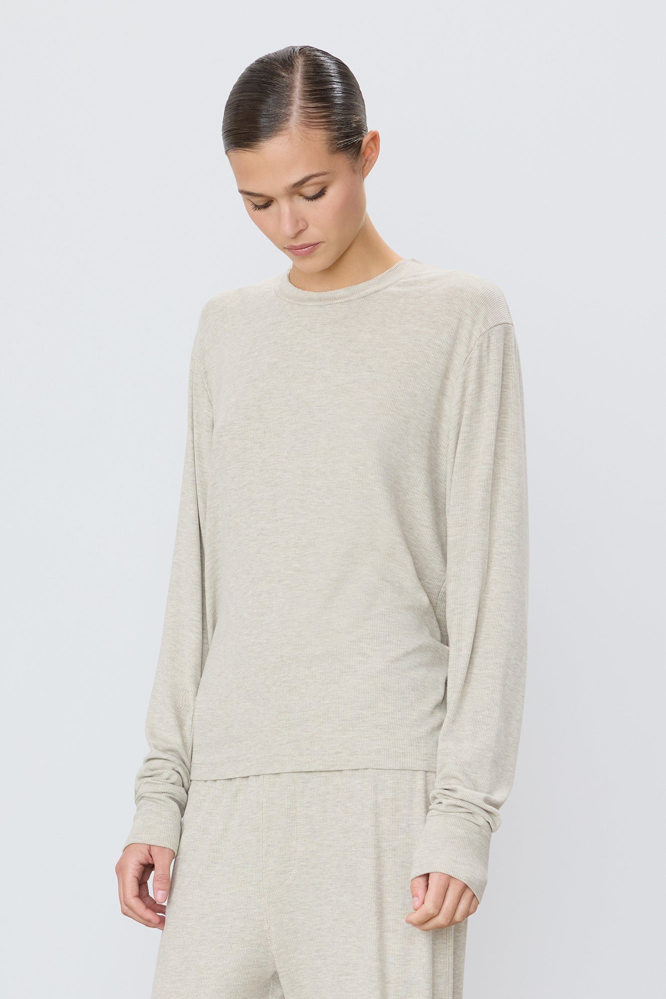 LONG SLEEVE BOYFRIEND T-SHIRT - ETERNE