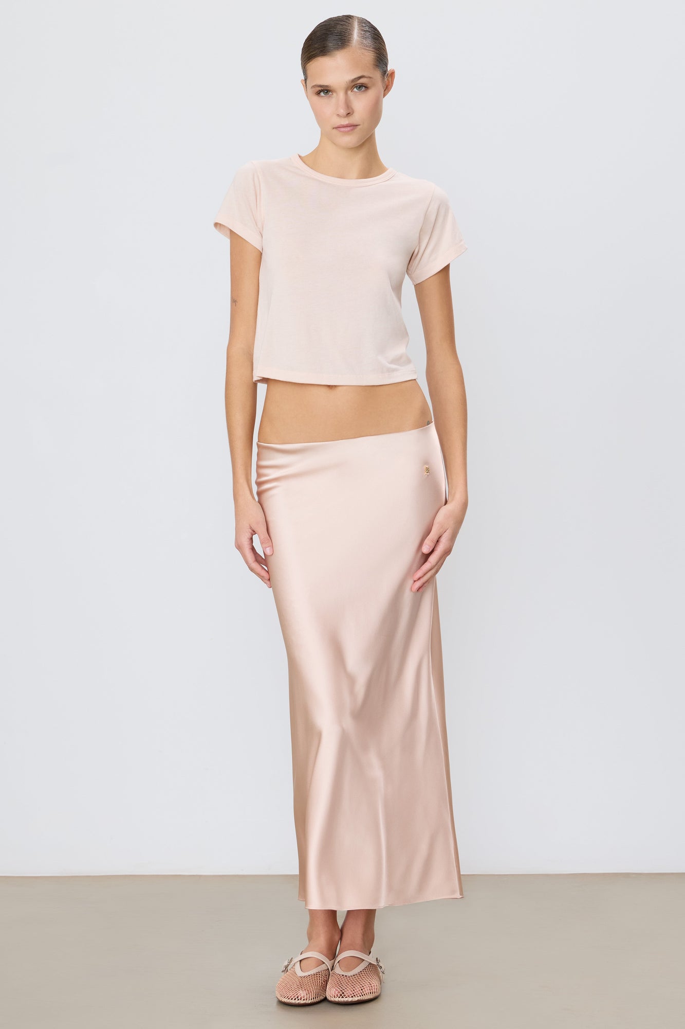 Camila Midi Skirt | Dusty Pink