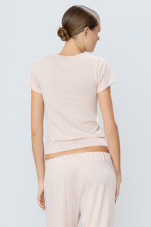 FITTED CREWNECK SHORT SLEEVE T-SHIRT - ETERNE