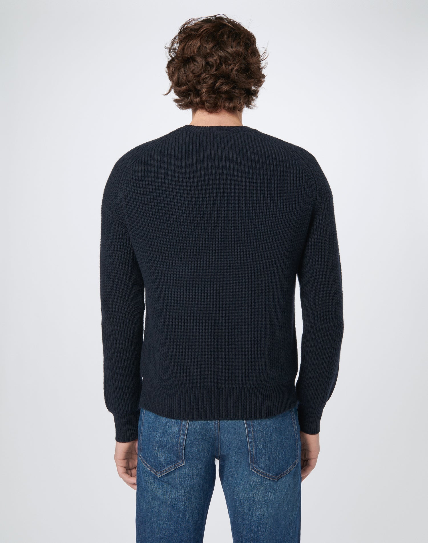 60s Fisherman Crewneck | Navy