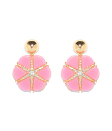 Rosemary Statement Earring in Pink - Loren Hope