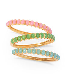 Lillian Bangle Bracelet in Green - Loren Hope