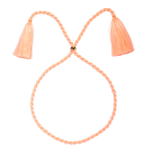 Marina Silk Cord Necklace in Coral - Loren Hope