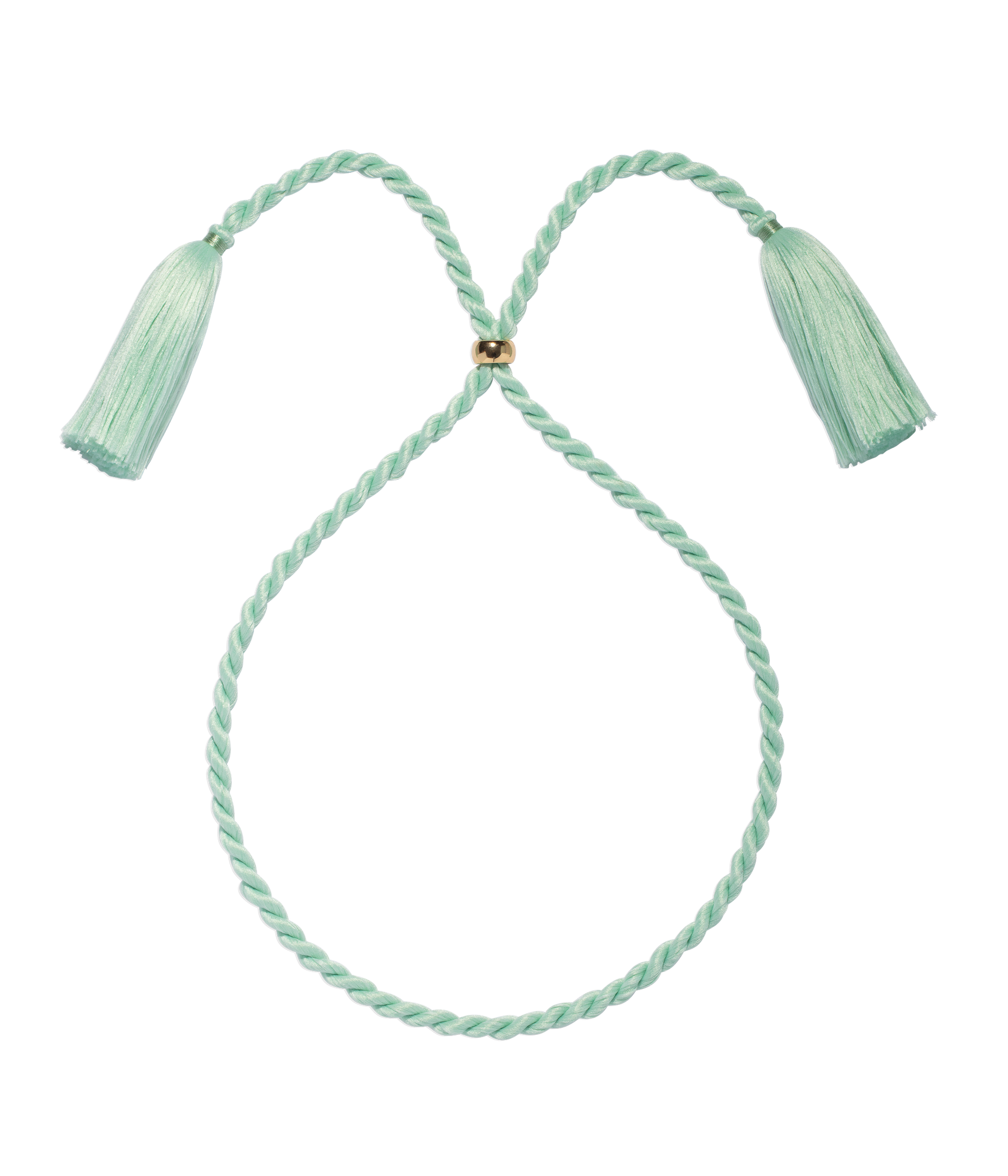 Marina Silk Cord Necklace | Aqua
