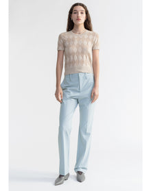 Loui | Straight Leg Suiting Pants | Ice Blue