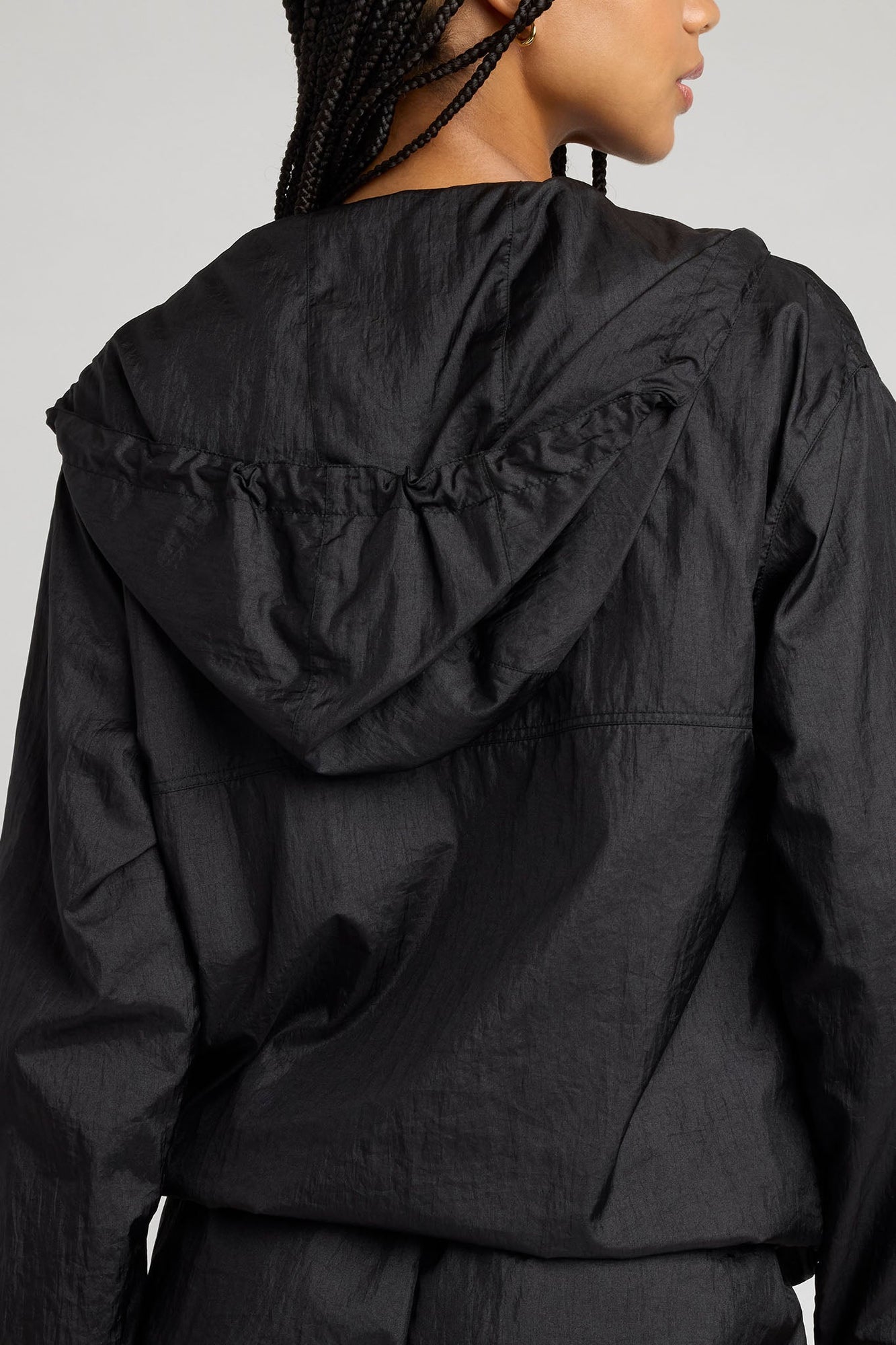 Parachute Zip Up | Black