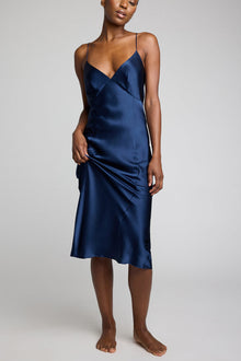 Eclipse Washable Silk Slip | Navy